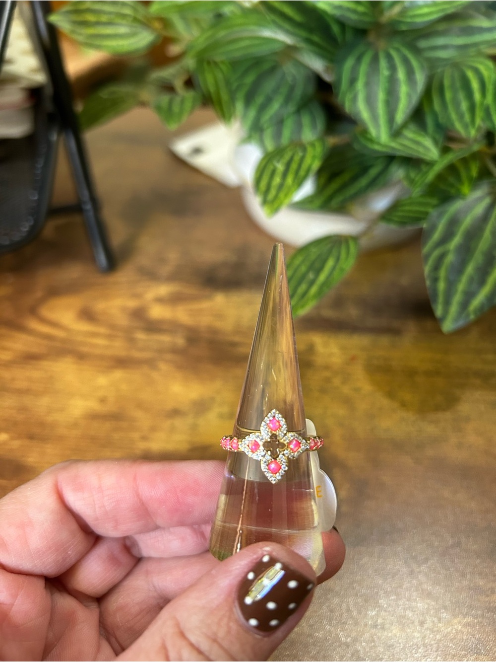 Bomb Party October 2026 “The Designer Agenda” Gold Clover Ring, Size 7